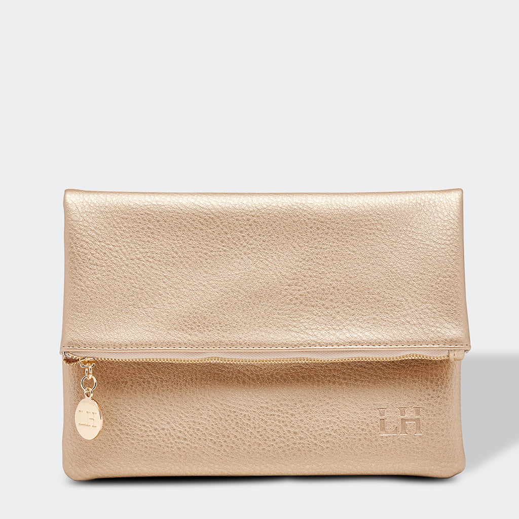 Buy Lavie Ava Gold Small Fold Over Clutch For Women At Best Price @ Tata  CLiQ