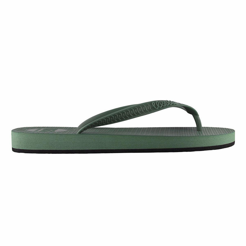 Men's Flip Flops Green with Green Strap