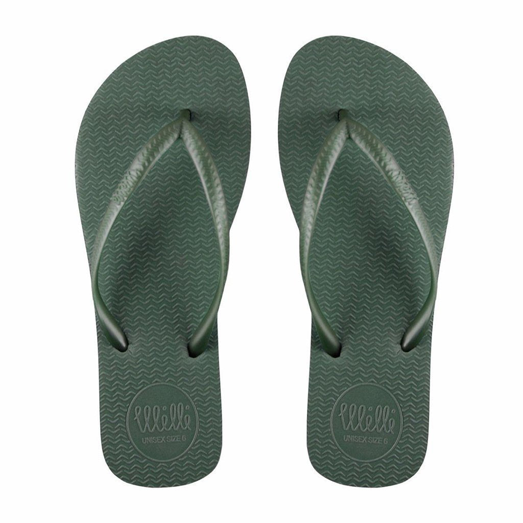 Green Flip Flop with Green Strap Slim Fit